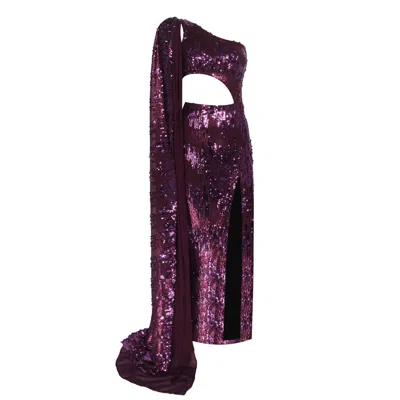 Nur Karaata Women's Pink / Purple Lolite Purple Dress In Pink/purple