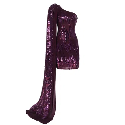 Nur Karaata Women's Pink / Purple Moonstone Purple Dress In Pink/purple