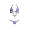 Nur Karaata Women's Pink / Purple Nikki Purple Bikini Set In Pink/purple