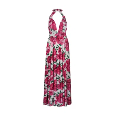 Nur Karaata Women's Pink / Purple Saponaria Dress In Pink/purple
