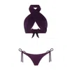 Nur Karaata Women's Pink / Purple Sun Sparkle Purple - Bikini Set