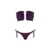 Nur Karaata Women's Pink / Purple Sun Sparkle Purple Bikini Set In Pink/purple