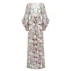 Nur Karaata Women's Pink / Purple / White Lily Rose Kaftan In Pink/purple/white