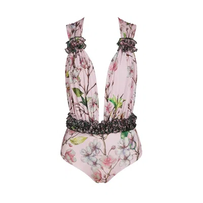 Nur Karaata Women's Pink Riviera Flow Swimsuit