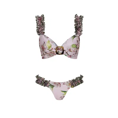 Nur Karaata Women's Pink St. Tropez Sway Bikini In Multi