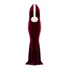 Nur Karaata Women's Red Alhambra Burgundy Gown In Red