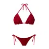 Nur Karaata Women's Red Louisa Bikini In Red