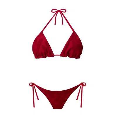 Nur Karaata Women's Red Louisa Bikini