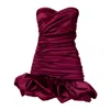 Nur Karaata Women's Red Mia Mini Dress In Red