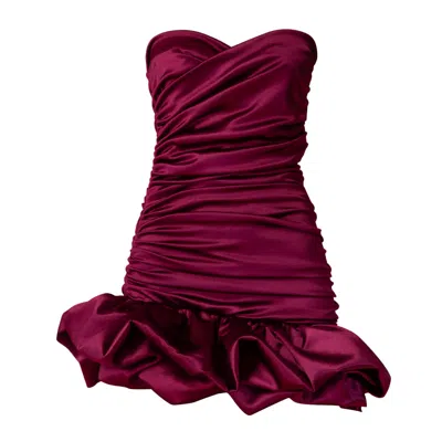 Nur Karaata Women's Red Mia Mini Dress