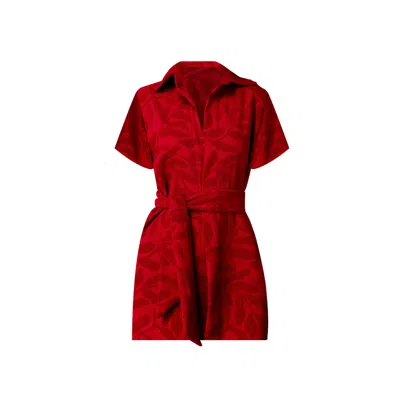 Nur Karaata Women's Red Victoria Beach Dress