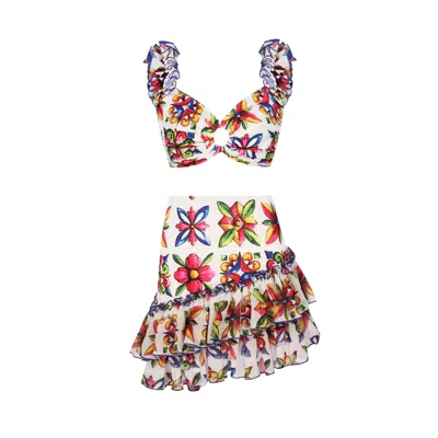 Nur Karaata Women's Sicilia Lily & Tigra Set In Multi