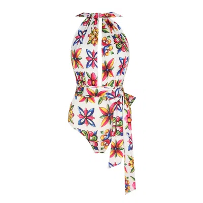 Nur Karaata Women's Sicilia Swimsuit In Multi