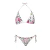 Nur Karaata Women's Triangle Rose Bikini Set