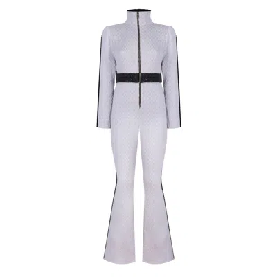 Nur Karaata Women's White Crans Montana Skisuit