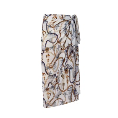 Nur Karaata Women's White Dianella Tropezeinne Pareo