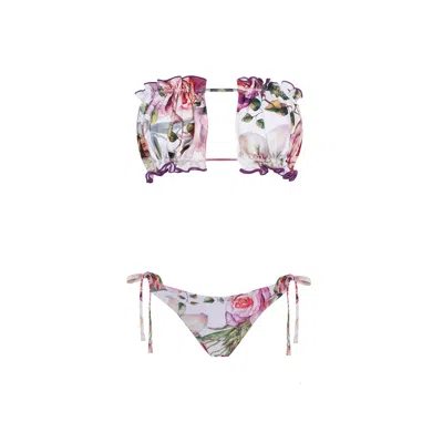 Nur Karaata Women's White Sun Bianca Bikini In Multi