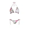 Nur Karaata Women's White Triangle Bianca Bikini Set In White