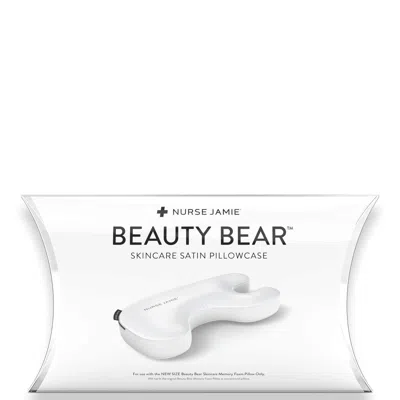 Nurse Jamie Beauty Bear Memory Foam Pillowcase (various Shades) In White