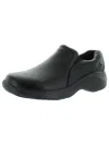Nurse Mates Dove Womens Leather Slip On Slip-on Shoes In Black