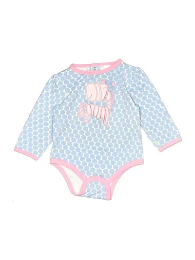 Pre-owned Nursery Rhyme Babies' Long Sleeve Onesie In Blue