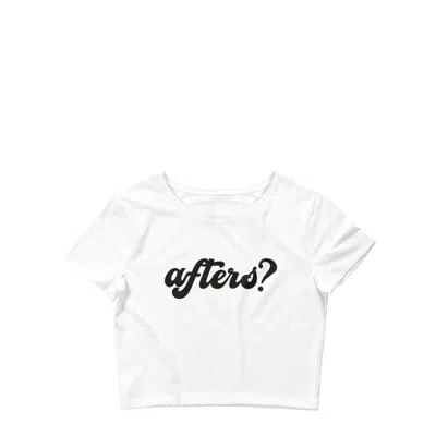 Nus Afters? Baby Tee In White