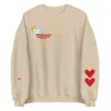 Maison Des Nus Women's Neutrals Skinny Marg Social Club Sweatshirt – Beige Unisex Crewneck In Brown