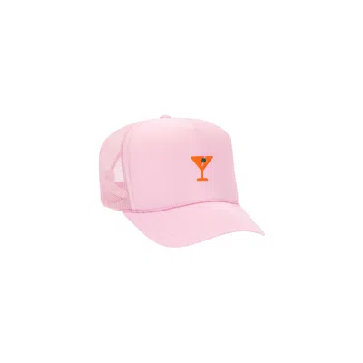 Nus Women's Pink / Purple Martini Foam Trucker Hat