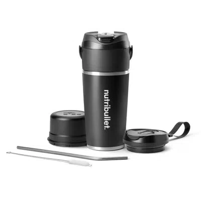 Nutribullet Flip Insulated Portable Blender In Matte Black
