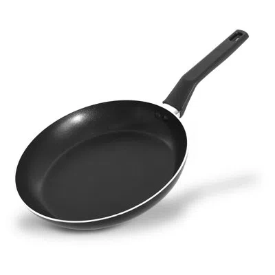 Nutrichef 10" Non Stick Aluminum Omelette Pan In Black