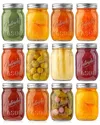 Nutrichef 12pc Mason Jars Set
