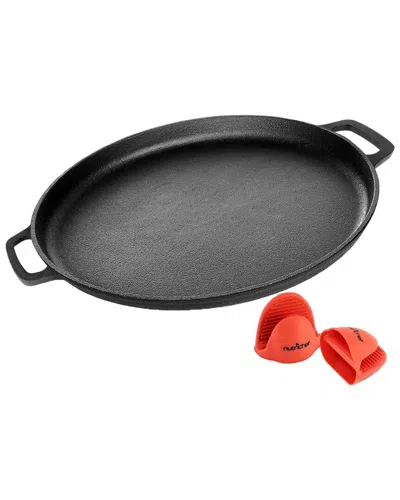 NUTRICHEF NUTRICHEF 14IN CAST IRON PIZZA/BAKING PAN