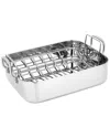 Nutrichef 14in Roaster With Polished Rack In Silver