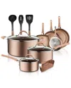 Nutrichef 14pc Kitchenware Set In Gold