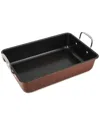 Nutrichef 15in Carbon Steel Roasting Pan In Brown