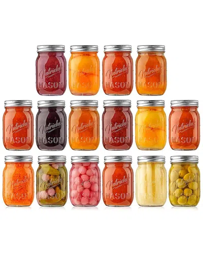 NUTRICHEF NUTRICHEF 16PC MASON JARS SET
