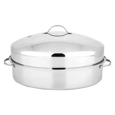 Nutrichef 20 In. Stainless Steel Roasting Pan In Silvet