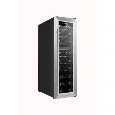 Nutrichef 24 Bottle Dual Zone Free-standing Wine Refrigerator In Black