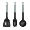 Nutrichef 3 Piece Assorted Kitchen Utensils Set In Black