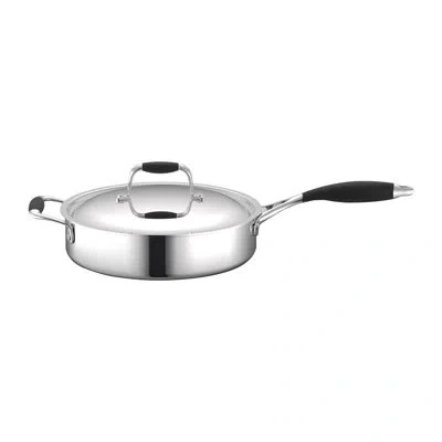 Nutrichef 3.4 Qt. Stainless Steel Saute Pan With Lid