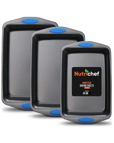 NUTRICHEF NUTRICHEF 3PC BAKING PANS SET