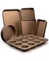 Nutrichef 6pc Gold Bakeware Set In Gold