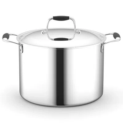 Nutrichef 8 Qt. Stainless Steel Stock Pot With Lid