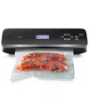 Nutrichef Automatic Food Vacuum Sealer - Electric Air Sealing Preserver System With Soft Touch Digit In Black