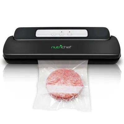 Nutrichef Automatic Vacuum Sealer In Black