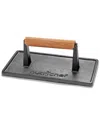 Nutrichef Cast Iron Grill Press In Black