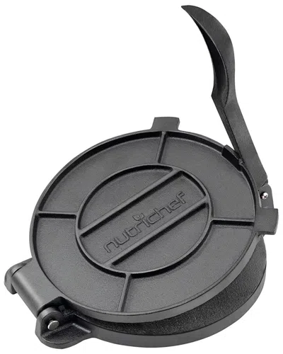 Nutrichef Cast Iron Tortilla Press In Black