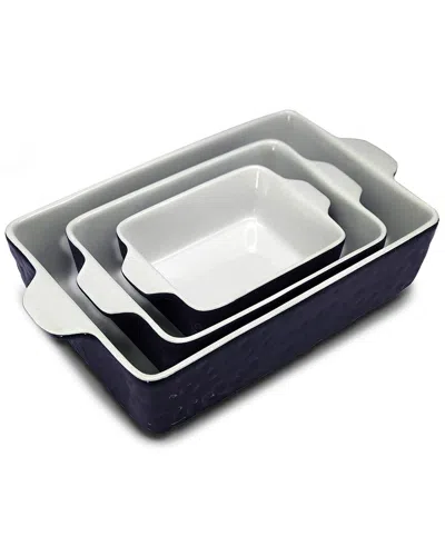 Nutrichef Ceramic Bakeware In Black