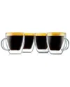 Nutrichef Coffee Cups (set Of 4)