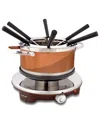 NUTRICHEF NUTRICHEF ELECTRIC MELTING POT FONDUE SET